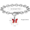 thumbnail image 4 of Butterfly Cremation Jewelry Urn Bracelet for Ashes Memorial Lockets Pendant Funeral Keepsake Jewelry for Ashes, 4 of 5