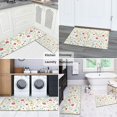thumbnail image 5 of Pioneer Flower Floral Print Pattern Kitchen Rugs Sets Of 2, Anti Fatigue Non Slip Washable Floor Mats for Kitchen Sink Laundry, 17X30 Inch + 17X47 Inch, 5 of 6