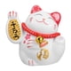 thumbnail image 1 of Adorable hucha de cerámica Maneki Neko, figura de gato de la suerte para decoración del hogar y ahorros, ideal como regalo para la buena suerte, color blanco, 1 of 7