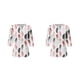 thumbnail image 2 of Sonducket Blusa de manga corta para mujer, jersey estampado, camisa para trabajo, playa, vacaciones, viajes, verano, Top, ropa de moda Type2 NO2, 2 of 6