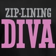 thumbnail image 3 of CafePress - Zip Lining DIVA T Shirt - Women's V-Neck Dark T-Shirt, 3 of 4