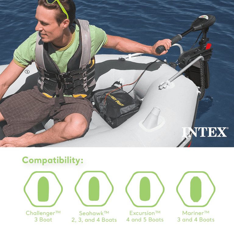 Intex 68624EP Heavy-Duty Motor Mount for Inflatable Boat, Fits up