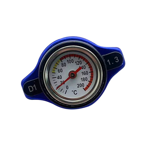 Labymos Universal Car High Pressure Radiator Cap with Temperature Gauge Sealing Cover 1.3Bar