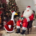 thumbnail image 4 of chaungfeng Christmas Goose Costume, Red Porch Goose Outdoor Outfit with Hat, Themed Holiday Animal Decor, for Lawn, Patio, Yard, 4 of 6