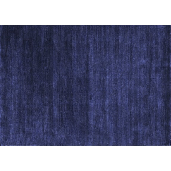 Ahgly Company Indoor Rectangle Abstract Blue Contemporary Area Rugs, 8' x 10'