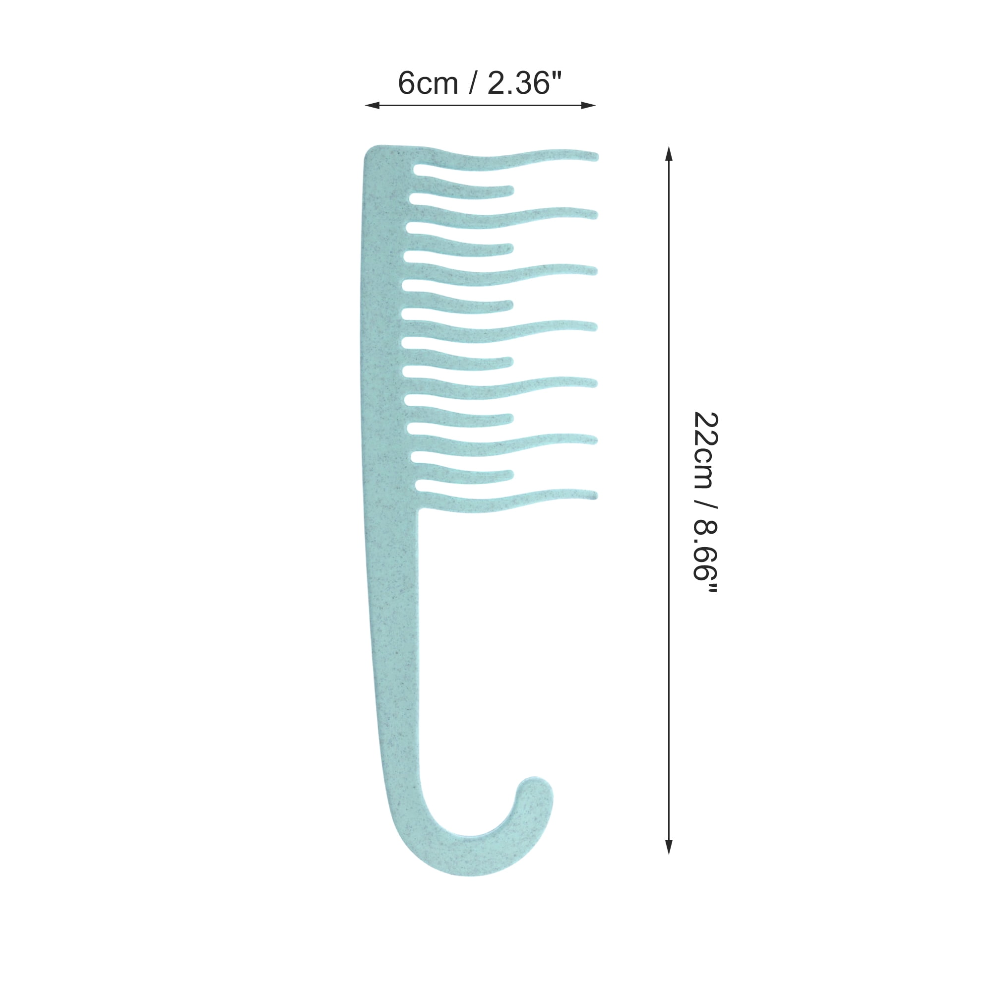 Unique Bargains 1 Pc Simple Durable Hair Comb for All Hair Types Styles Blue