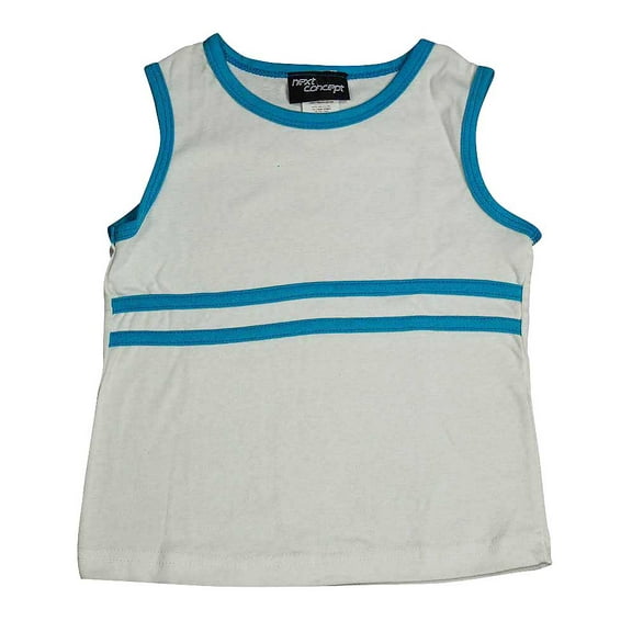 Next Concept - Little Girls' Double Strip Tank 9480-5 (White)
