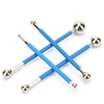 thumbnail image 1 of Herramientas de construcción para raspar pegamento, 4 piezas de herramientas de construcción para raspar bolas de acero prensado doble, funcionalidad de alta precisión, 1 of 6
