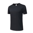 thumbnail image 2 of Gyexs Mens Quick Drying Swim Shirt Short Sleeve T Shirts UPF 50+ Athletic Running Gym Workout Tee Tops Black, Size XXXL, 2 of 5