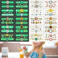 thumbnail image 4 of shiyou-50 Sheets Luminous Temporary Tattoos for Kids Glow In The Dark Waterproof Mixed Cartoon Dinosaur Monster Rugby Car Watch Pattern Style Fake Tattoo for Boys Girls Party Supplies, 4 of 4
