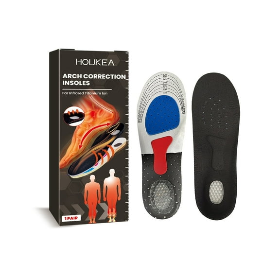 Houkea Foot Correction Insoles - Arch Support Insoles - Anti-Slip and Wear-resistant Foot Posture Correction Insoles