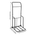 thumbnail image 4 of ToppiJoy Traffic Cone Storage Cart Hold up 350 lbs, Traffic Cones Holder with Wheels, Transport Dolly for Safety Cones for Construction Sites, Parking Lots, Schools, Training Facilities (Black), 4 of 29