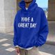 thumbnail image 5 of MHFRRA Sudadera con Capucha Gráfica Divertida, Informal, Cómoda y con Estampado de Letras para Uso Diario y Actividades Al Aire Libre Azul, 5 of 6