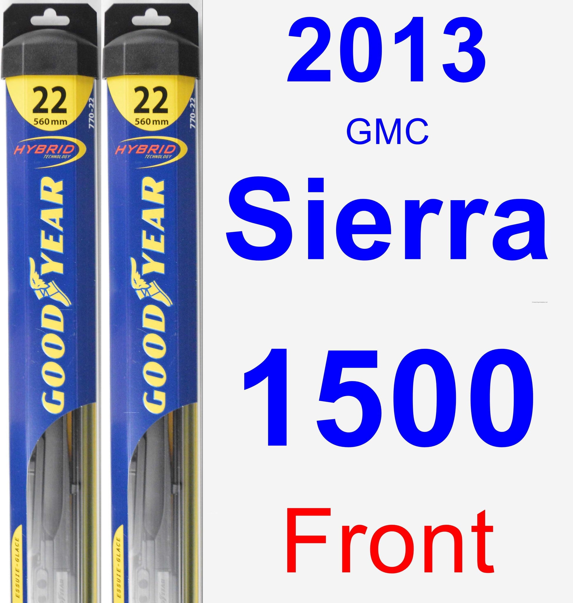 2013 GMC Sierra 1500 Wiper Blade Set/Kit (Front) (2 Blades) - Hybrid - Walmart.com - Walmart.com 2013 Gmc Sierra 1500 Wiper Blade Size