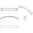 thumbnail image 3 of Jeffrey Alexander 549-128 Merrick 5-1/16" (128 Mm) Center To Center Arched Strap Pull, 3 of 7