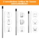 thumbnail image 3 of 6 soportes para botellas de acero inoxidable, compatibles con lavavajillas, soporte para botellas, soporte para botellas, soporte para vasos para todos los escurreplatos habituales, con tapa de, 3 of 7