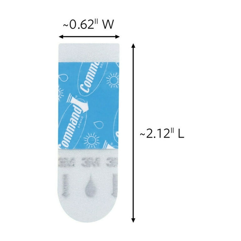 Command Outdoor Foam Strip Refills, White, Small, 16 Strips/Pack Command Outdoor Foam Strip Refills, White, Small, 16 Strips/Pack