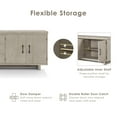 thumbnail image 6 of Furniture of America Foome Modern Farmhouse Sideboard with 3 Drawers and 2 Doors, Natural, 6 of 13