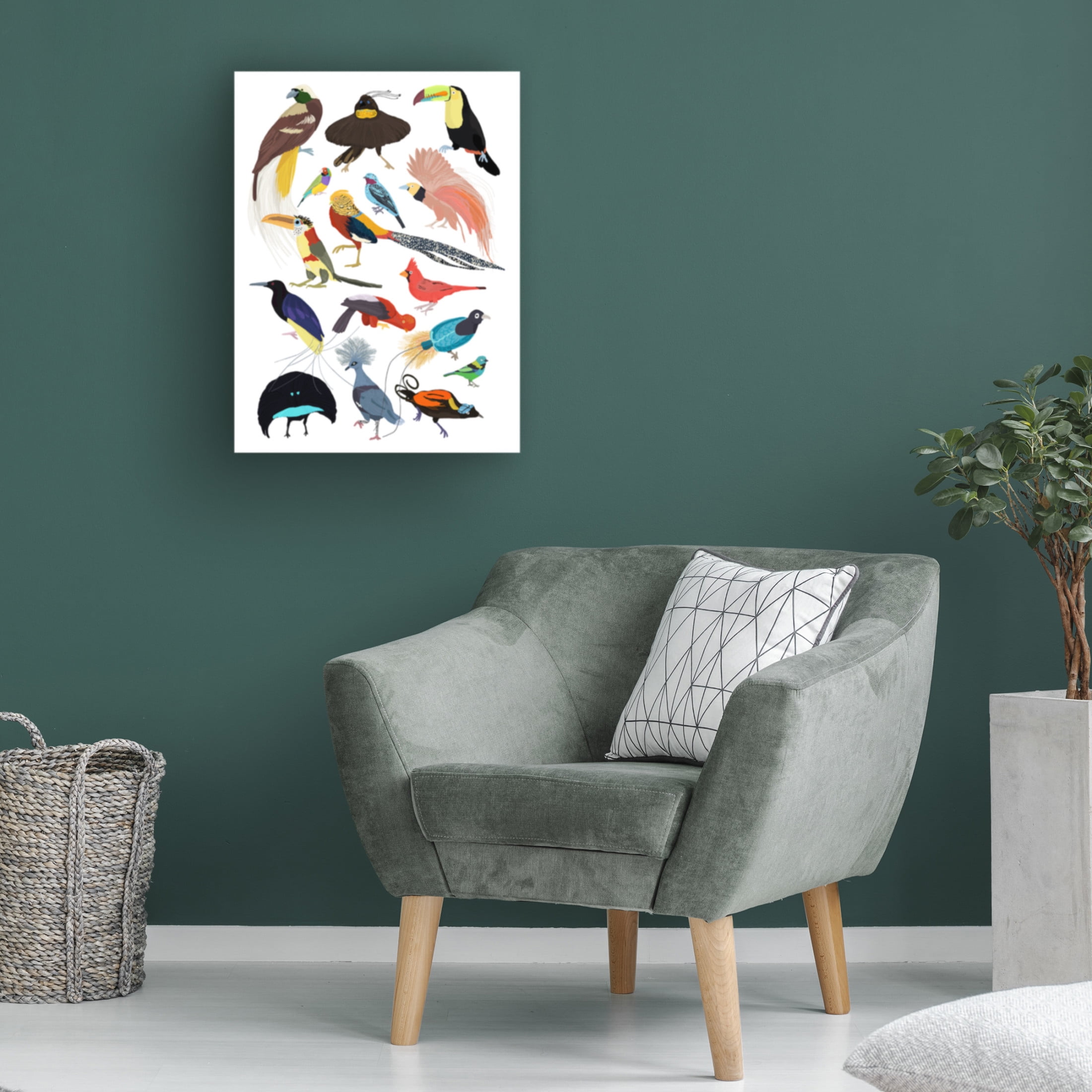 Trademark Fine Art Hanna Melin Birds of Paradise Canvas Wall Art