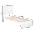 thumbnail image 6 of AFI NoHo 14" Twin-XL Wood Platform Bed with Modern Panel Headboard and Footboard, White, 6 of 6