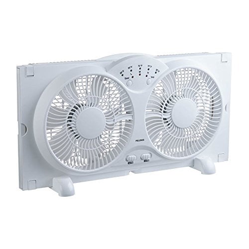 Pelonis 9 Inch 3 Speed Digital Twin Window Fan