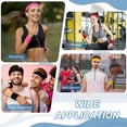 thumbnail image 7 of Uxcell Sweatband Set, 1Pcs Sports Headband and 2Pcs Wristbands Moisture Wicking Breathable Athletic Bands Wrist 3Pcs & Blue-Fit for (Basketball/Tennis/Football/Gym), 7 of 7