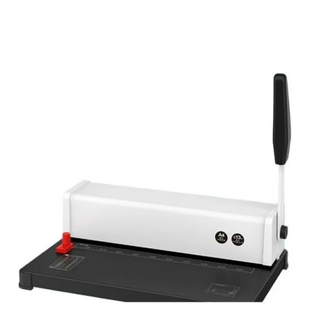 Manual Spiral Binding Machine 10 Hole Metal Paper Book File Punching And BindingOffice Binding Machine Iron Ring Book Binding ,Easy to Operate