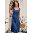 thumbnail image 4 of Sundress Dokotoo 2025 para mujer, sin mangas, con botones, talla pequeña, color azul, 4 of 6