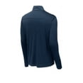 thumbnail image 4 of Sport Tek Adult Male Men Heather Long Sleeves Pullover Dark Royal Hth 2X-Large, 4 of 4