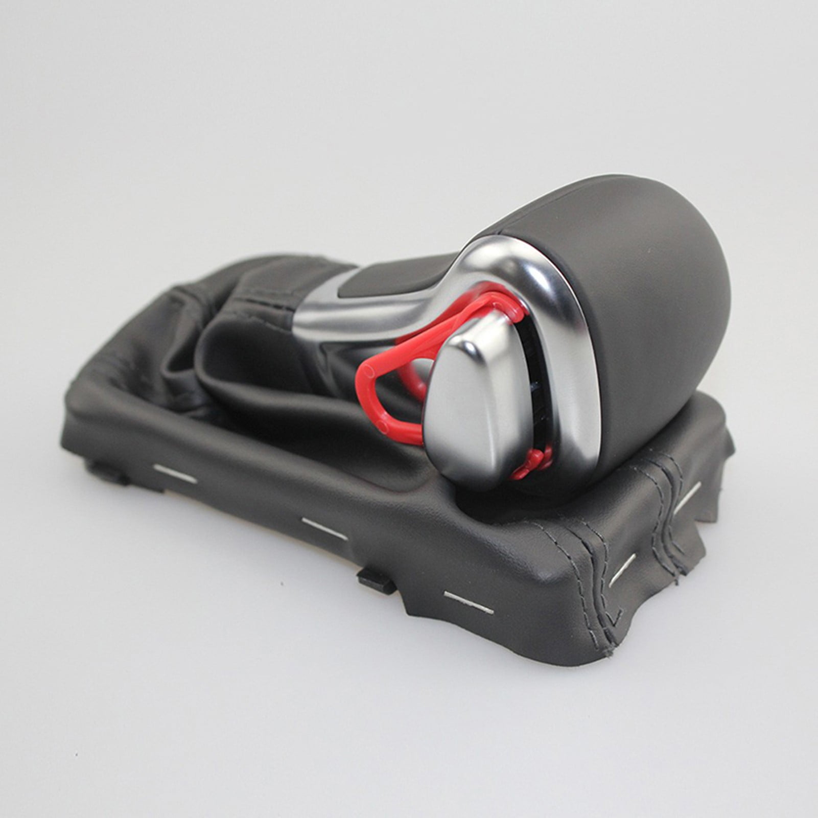 POSSBAY Car Auto Gear Stick Head Button Shift Knob W/Gaiter For Audi A3 A4  A5 A6 Q5 Q7 