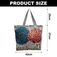 thumbnail image 2 of Bolso de lona con cremallera, bolso de viaje grande ecológico, adecuado para mujeres, 2 of 5
