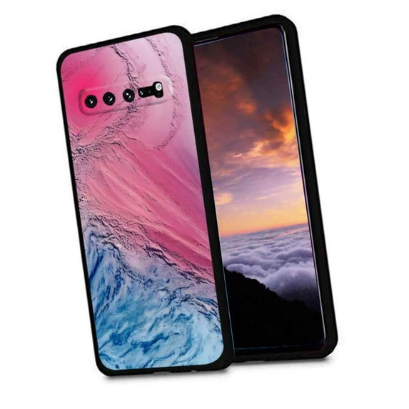 Blue-Marble-90 Phone Case, Degined for Samsung Galaxy S10 Case Men Women, Flexible Silicone Shockproof Case for Samsung Galaxy S10