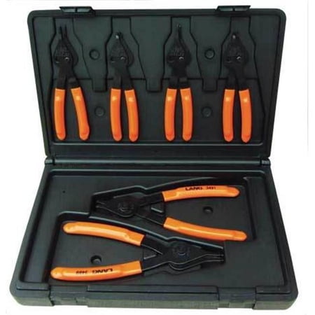 UPC: 0077769034973 | Lang Kastar LG3497 Internal & External Retaining Ring Pliers Set Combo  6 Piece