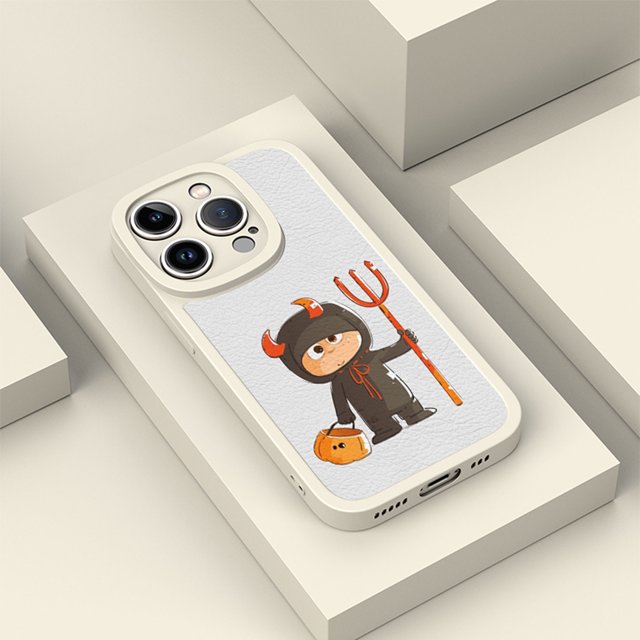 Eleve el estilo y la seguridad de su iPhone con una cubierta de teléfono de goma TPU a prueba de golpes, sofisticada y versátil con patrón de dibujos animados