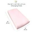 thumbnail image 2 of BreathableBaby Waterproof Cover, For 32" x 16"/81 x 41 cm Changing Pad, Light Pink (2-Pack), 2 of 6