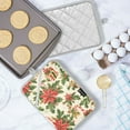 thumbnail image 5 of Yayeee Pot Holders Kitchen Heat Resistant with Pocket 7"x9.8" Cotton Oven Cooking Hot Pads, Retro Christmas Holly, 5 of 7