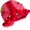 Cherry Red, variant on Floral Crochet Bucket Hat for Women Foldable Floppy Knit Cute Beach Cap Fashion Casual and Comfy Crochet Hats