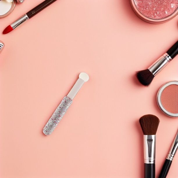Nestingho Brocha De Esponja Para Maquillaje Con Champiñón Y Mango Decorado Con