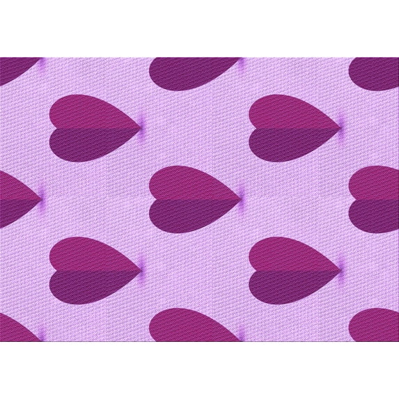 Ahgly Company Indoor Rectangle Patterned Blossom Pink Area Rugs, 5' x 8'