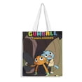 thumbnail image 1 of The Amazing World of Gumball Bolso de tela con estampado de lienzo para mujer, bolsa de compras reutilizable y estética, con cremallera interior, regalo para mujer,40*40cm., 1 of 6