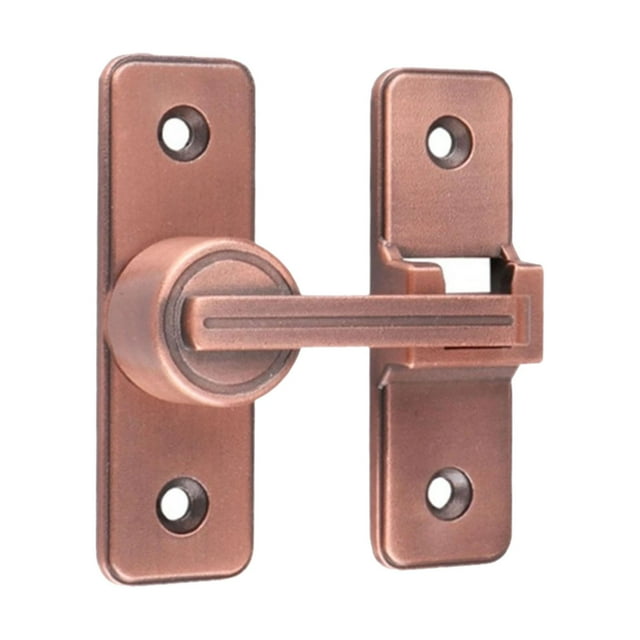 Pestillo de puerta de granero, pestillo de puerta, cerradura de seguridad para el hogar, pestillo de puerta interior para hotel Oro rosa de 180 grados.