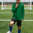 thumbnail image 2 of Jalioing Boys Long Sleeve Athletic Shirts Solid Color Breathable Quick Dry Sport T Shirt Big Boys Lightweight Activewear, 2 of 8