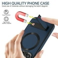 thumbnail image 5 of Magnetic Case for iPhone 14 Plus, Support Car Mount, Compatible with Magsafe, with Built-in Invisible Kickstand, Slim Hybrid Shockproof Protective Phone Cover for iPhone 14 Plus, Blue, 5 of 8