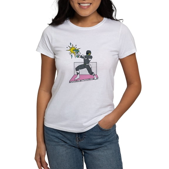 CafePress - Power Rangers Black Ranger B Women's Value T Shirt - Women's Classic T-Shirt