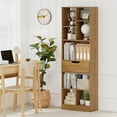 thumbnail image 4 of Costway 1 PCS 61" Bookcase with Drawer, 8 Open Cubes, Anti-toppling Kits for Living Room, Study Natural, 4 of 10