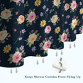 thumbnail image 6 of Pioneer Flower Floral Print Pattern Shower Curtain 72"x84", Bathroom Decorative Shower Curtain Set with 12 Hooks, Waterproof Washable, 6 of 6