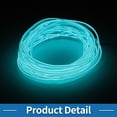 thumbnail image 4 of Cuerda de luz LED EL de 2m Unique Bargains, tira de luz brillante para iluminación interior de automóviles, luz de neón flexible para decoración de automóviles, caja de batería (3V) azul hielo, 4 of 7