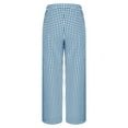 thumbnail image 5 of ZyeKqe Pajamas Pants for Women Low Waisted Sleep Bottoms Wide Leg Plaid Loose Fitted Lounge Pants, 5 of 7