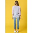 thumbnail image 6 of Eloges Women's Pastel Two Tone Waffle Knit Raglan Top, 6 of 9