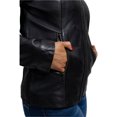 thumbnail image 5 of First Manufacturing WBL1091-L-BLK Patricia Fashion Lambskin Leather Jacket for Women, Black - Large, 5 of 7